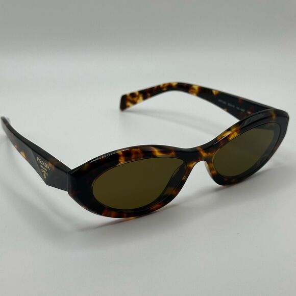 PRADA Sunglasses PR26ZS 14L09Z Honey Tortoise Dark Brown Women NEW - Picture 6 of 13